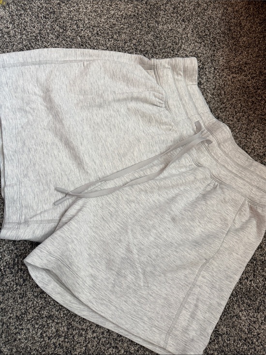 Travis Mathew Pants - Women's Light Gray Lounge Shorts with Drawstring